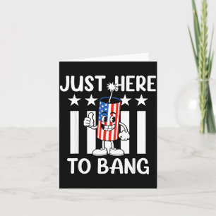 Knallkörper US-Flagge hier, um den Unabhängigkeits Karte