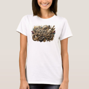 Knallorange BOTTLE PATROL Kundenshirt T-Shirt