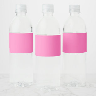 Knallpink Wasserflaschenetikett
