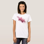 Knallrosa PINK-FARB-SPLASH-Text-Design T-Shirt (Vorne ganz)