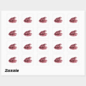 Knallrosa PINK FROG Sticker Motiv (Blatt)