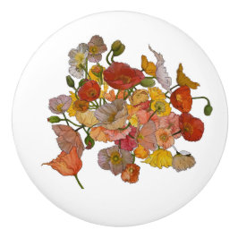 knallroter Keramik Keramikknauf