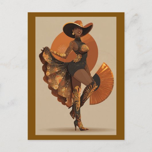 KNALLT DIESE FANS BROWN #1 POSTKARTE (Vorderseite)