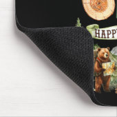 Knalltöne des einen glücklichen Camper 1. Geburtst Mousepad (Ecke)