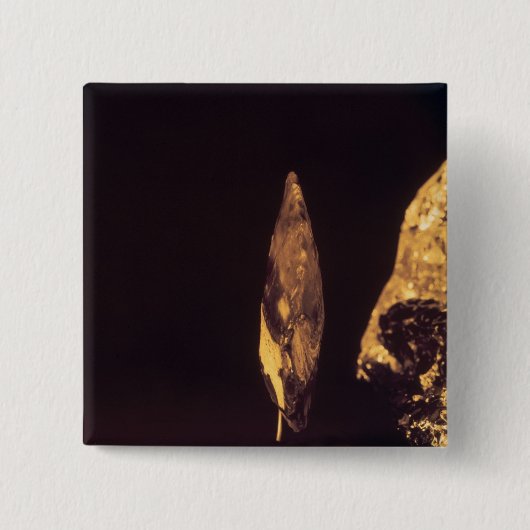 Knapped Axt- oder Stangenkopf Button (Vorderseite)