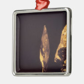 Knapped Axt- oder Stangenkopf Silbernes Ornament (Links)