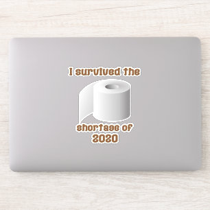 Knappheit an Toilettenpapier Aufkleber