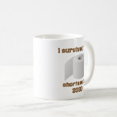 Knappheit an Toilettenpapier Kaffeetasse (VorderseiteRechts)