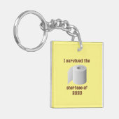 Knappheit an Toilettenpapier Schlüsselanhänger (Vorderseite links)