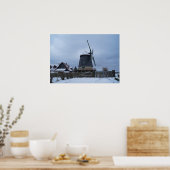 Knappmühle im Winter Poster (Küche)