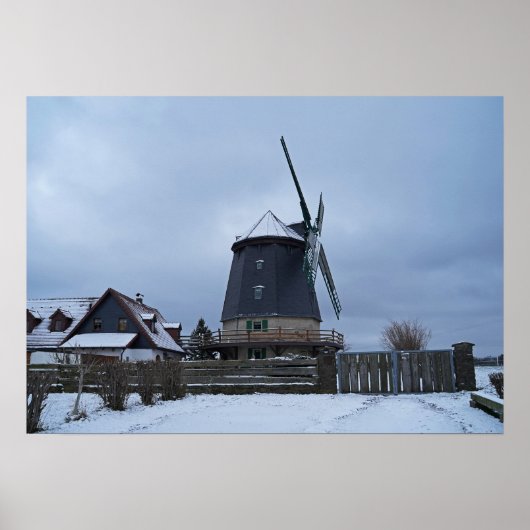 Knappmühle im Winter Poster (Vorne)