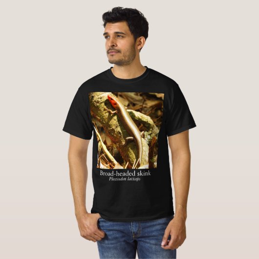 Knature Knowledge Broad-Headed Skink T-Shirt (Vorne ganz)