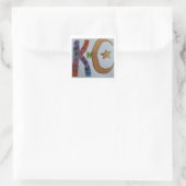 KnC-Logo-Aufkleber Quadratischer Aufkleber (Tasche)