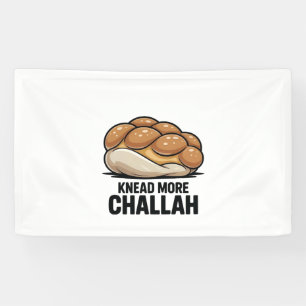 Knead more Challah Juden Backen Banner