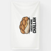 Knead more Challah Juden Backen Banner (Vertikal)
