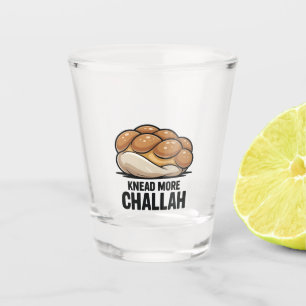 Knead more Challah Juden Backen Schnapsglas