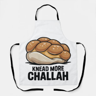 Knead more Challah Juden Backen Schürze