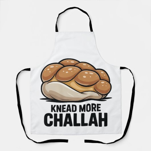Knead more Challah Juden Backen Schürze (Vorderseite)