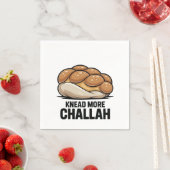 Knead more Challah Juden Backen Serviette (Beispiel)