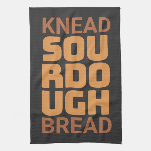 Knead Sourdough Brot Baker Brothersteller Geschirrtuch (Vertikal)