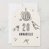 Knechte handgezeichnete Arche Geburtstagsgetränke  Einladung (Vorderseite)