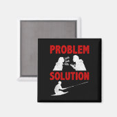 Knee Boarding Aquatic Sport Problem Solution Hobby Magnet (Vorderseite/Rückseite)