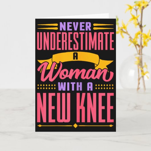 Knee Replacement For Women New Knee Surgery Recove Karte (Gelbe Blume)