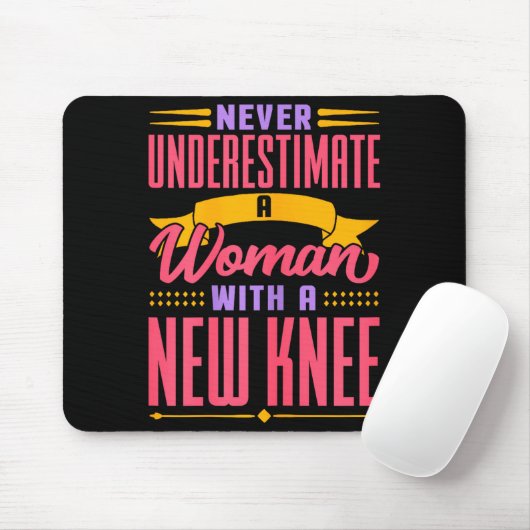 Knee Replacement For Women New Knee Surgery Recove Mousepad (Mit Mouse)