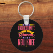 Knee Replacement For Women New Knee Surgery Recove Schlüsselanhänger (Vorderseite)