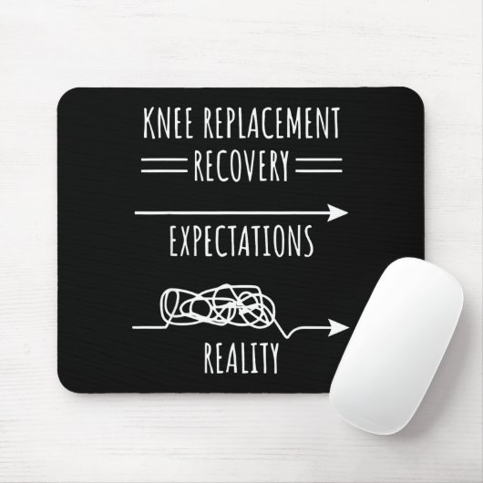 Knee Replacement Recovery Expectations Reality Sur Mousepad (Mit Mouse)