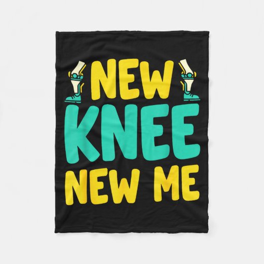 Knee Replacement Recovery New Knee New Me After Su Fleecedecke (Vorderseite)