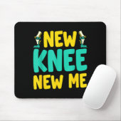 Knee Replacement Recovery New Knee New Me After Su Mousepad (Mit Mouse)