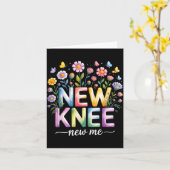 Knee Replacement Recovery Surgery Funny New Knee N Karte (Gelbe Blume)