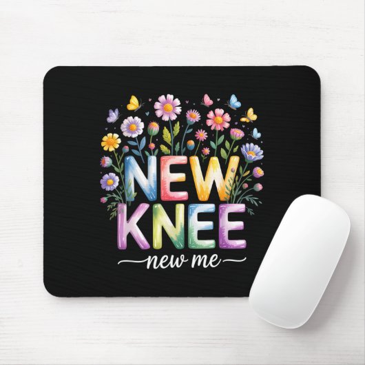 Knee Replacement Recovery Surgery Funny New Knee N Mousepad (Mit Mouse)