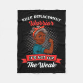 Knee Replacement Warrior Grandma Happy With New Kn Fleecedecke (Vorderseite)