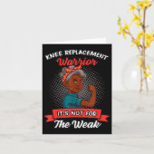 Knee Replacement Warrior Grandma Happy With New Kn Karte (Gelbe Blume)