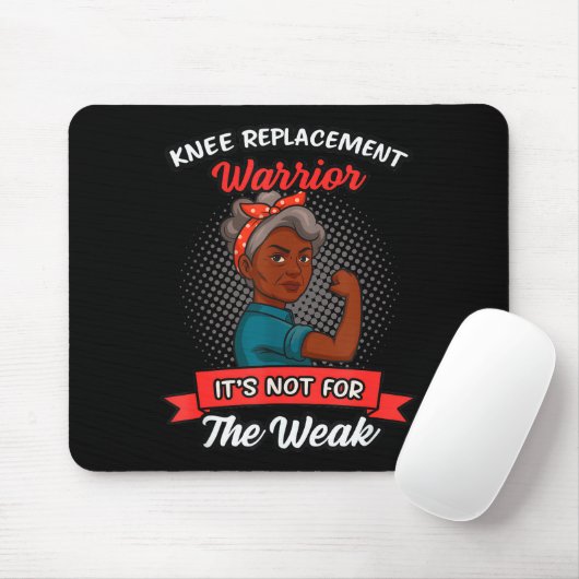 Knee Replacement Warrior Grandma Happy With New Kn Mousepad (Mit Mouse)