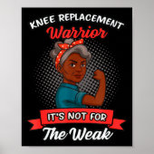 Knee Replacement Warrior Grandma Happy With New Kn Poster (Vorne)