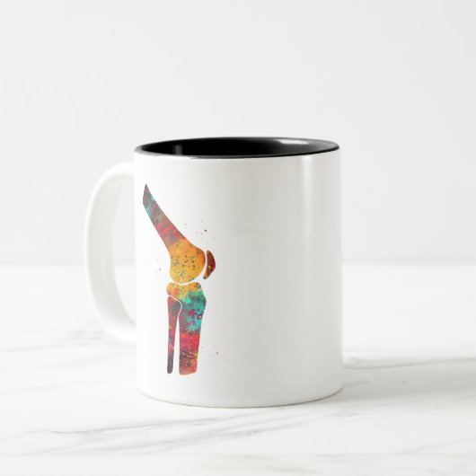 Knee Zweifarbige Tasse (Vorderseite Links)