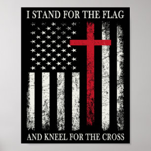 Kneel für das Cross Shirt für Unabhängigkeitstag 2 Poster