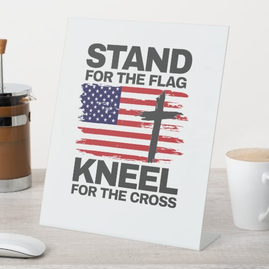 Kneel für das Kreuz Sockelschild (In Situ)