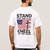 Kneel für das Kreuz T-Shirt (Rückseite)