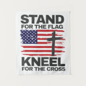 Kneel für das Kreuz Wandteppich (Vorderseite)