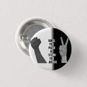 Kneel für Frieden und Stand der Gerechtigkeit Button (Vorne & Hinten)