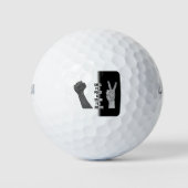 Kneel für Frieden und Stand der Gerechtigkeit Golfball (Vorderseite)