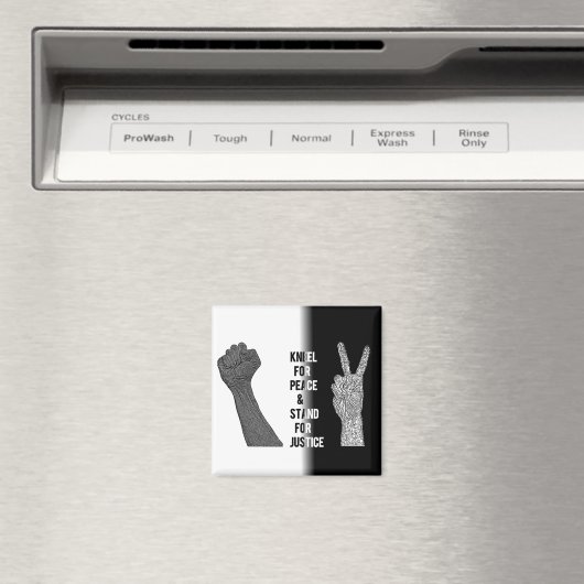 Kneel für Frieden und Stand der Gerechtigkeit Magnet (In Situ (Geschirrspüler))