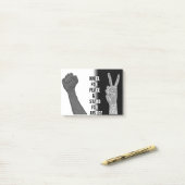 Kneel für Frieden und Stand der Gerechtigkeit Post-it Klebezettel (Auf Schreibtisch)