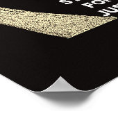 Kneel für Frieden und Stand der Gerechtigkeit Poster (Ecke)