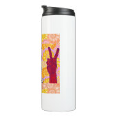 Kneel für Frieden und Stand für Gerechtigkeit ( V2 Thermosbecher (Nach rechts gedreht)