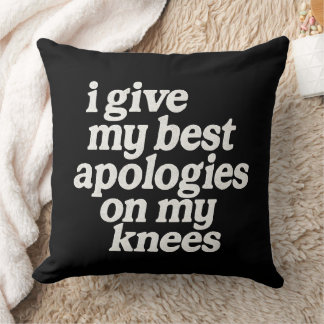 Kneeling Apology Pillow Kissen